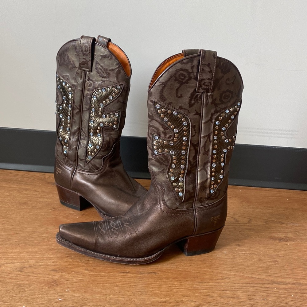 Frye Daisy Duke Western Cowboy Boots Costal Cowgirl